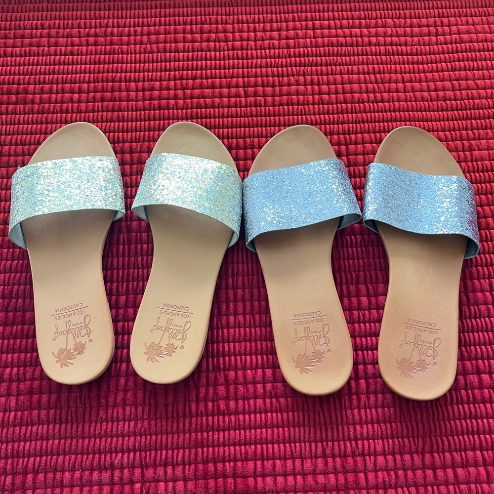 Jellypop Glittery Gold and Silver Sandals - Picture 6 of 6